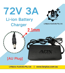 84V 3A Charger 72V Charger for 72V Ebike Lithium Battery With AU Plug AU