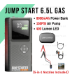 12V Jump Starter 8000mAh 1500A Car Battery Booster Power Bank Air Pump 150PSI