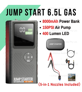 12V Jump Starter 8000mAh 1500A Car Battery Booster Power Bank Air Pump 150PSI