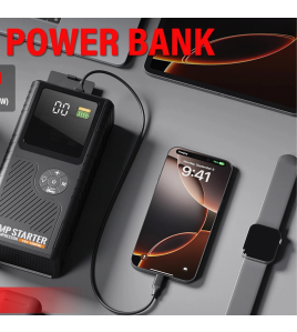 12V Jump Starter 8000mAh 1500A Car Battery Booster Power Bank Air Pump 150PSI