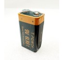 2x Tpower 9V 6LR61 Same size as 6F22ND smoke alarm Industrial Alkaline battery