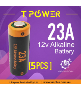 5x Tpower A23 23A Alkaline Remote Batteries 12V LRV08 MN21 23A battery