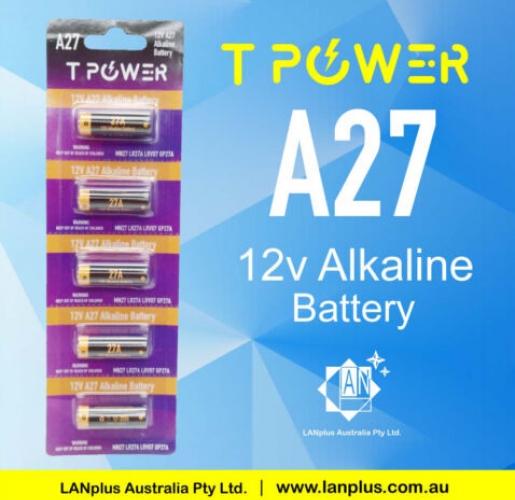 5x 27A 12V MN27 LR27A A27 LRV07 GP27A Alkaline Battery Garage Car Remote Alarm
