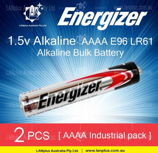 2x Genuine Energizer AAAA E96 LR61 1.5V Mn2500 25A Alkaline Industrial Battery