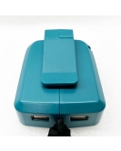 ADP05 18V 14.4V LXT USB Power Dual Port Charger Adapter LED Torch For Makita