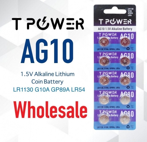 LR1130 AG10 189 G10A LR54 GP89A Battery 1.5V Alkaline Batteries wholesale