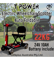 Auto Fold Electric Mobility Scooter Wheelchair lightweight 24V 270W 120kg Load