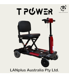 Auto Fold Electric Mobility Scooter Wheelchair lightweight 24V 270W 120kg Load