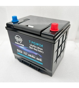 Stop-Start Lithium Car Battery D23 12v 60Ah 660CCA f Ford Jeep suzuki Honda suba