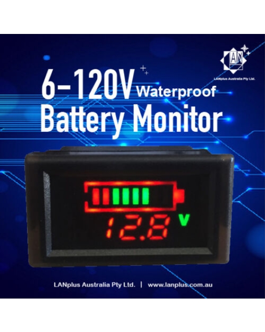 6V 12V 24V 36V 48V Battery Capacity Voltmeter Monitor 4 Lithium Li-ion lifepo4