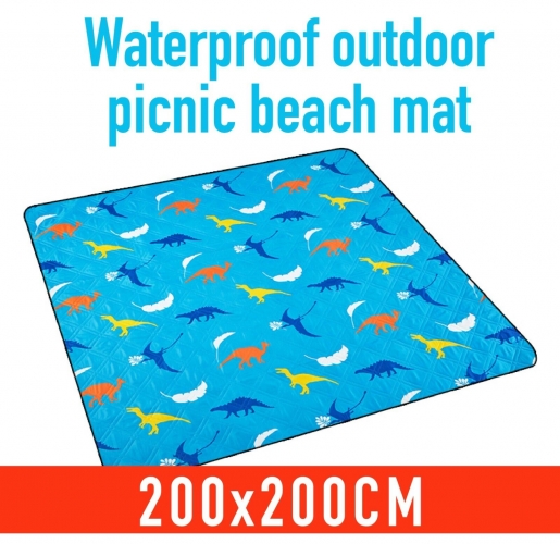 2x2m Beach Mat Anti-Sand Rug Picnic Blanket Waterproof Camping Travel Garden