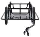 Bike Cargo Trailer Steel Bicycle Luggage Carrier Black 2 sides w/waterproof bag