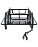 Bike Cargo Trailer Steel Bicycle Luggage Carrier Black 2 sides w/waterproof bag