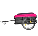 Bike Cargo Trailer Steel Bicycle Luggage Carrier Black 2 sides w/waterproof bag