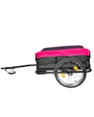Bike Cargo Trailer Steel Bicycle Luggage Carrier Black 2 sides w/waterproof bag