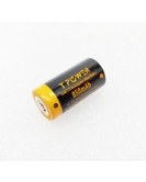 Tpower RCR123a Rechargeable CR123A INR16340 3.7V 850mAh Lithium Battery Nipple Top for Arlo Camera