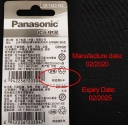 5x Panasonic CR1620 3V Cell coin lithium button battery DL1620 ECR1620 GPCR1620