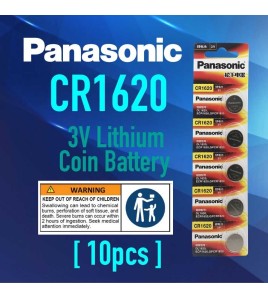 10x Panasonic CR1620 3V Cell coin lithium button battery DL1620 ECR1620 GPCR1620