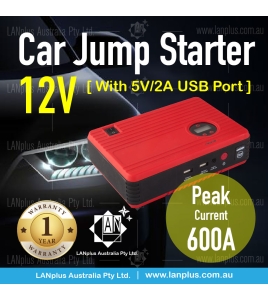 Car Jump Starter 12V 600A Auto Jumper Battery power W/ Wireless rapid inflation