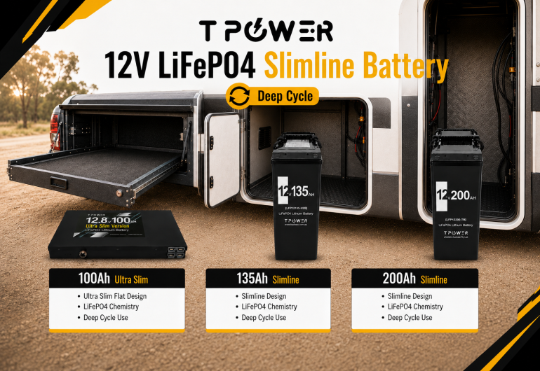 Slimline LiFePO4 battery