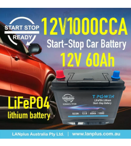 Start-Stop Lithium Car Battery D23R 12v 60Ah 1000CCA for Toyota Suzuki Honda