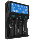 Dlyfull A4 Digital Smart 4 slot Battery Tester Charger 2.0A F 18650 Li-ion 26650 C D CR123a