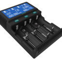 Dlyfull A4 Digital Smart 4 slot Battery Tester Charger 2.0A F 18650 Li-ion 26650 C D CR123a