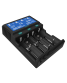 Dlyfull A4 Digital Smart 4 slot Battery Tester Charger 2.0A F 18650 Li-ion 26650 C D CR123a