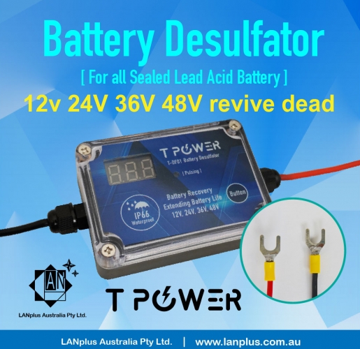 BATTERY Desulfator 4 all Sealed Lead Acid Battery 12v 24V 36V 48V revive dead U Type