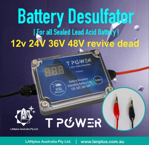 Battery Desulfator For Sealed Lead Acid AGM Battery 12v 24V 36V 48V Extend Life 