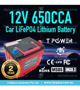 650CCA 12v 50ah Car starting Lifepo4 lithium battery F Honda Toyota Dual Purpose