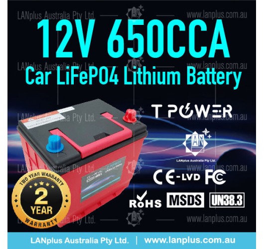 650CCA 12v 50ah Car starting Lifepo4 lithium battery F Honda Toyota Dual Purpose