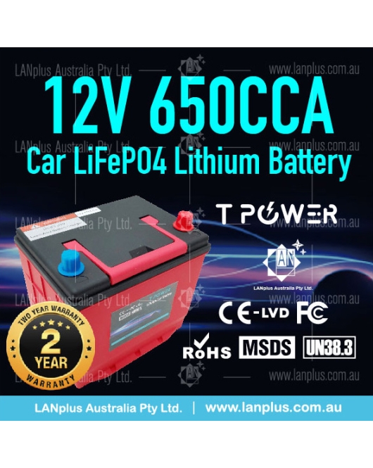 650CCA 12v 50ah Car starting Lifepo4 lithium battery F Honda Toyota Dual Purpose