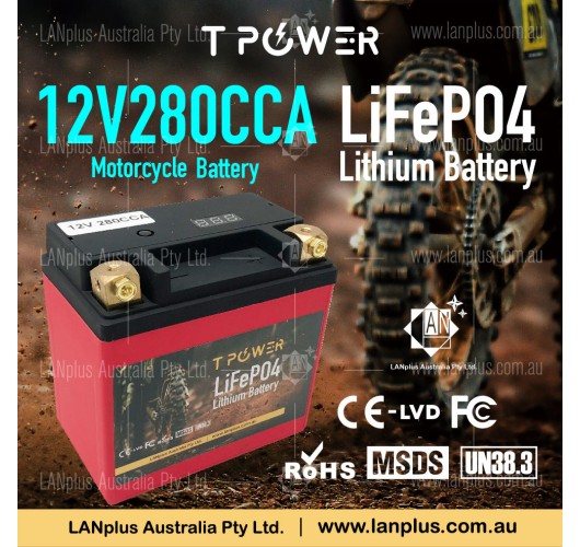 12V 280CCA for Yamaha 450cc WR450F 2003 - 2007 YTX5L Lithium Battery YTX5LBS