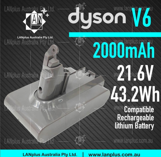21.6V 2000mAh Battery F Dyson V6 f SV03 SV 04 SV 05 DC58 DC59 DC61 DC62 Video