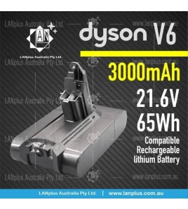 True Capacity 3000mAh 21.6V Dyson V6 Vacuum Battery 4 DC58 DC59 DC61 DC62 AU
