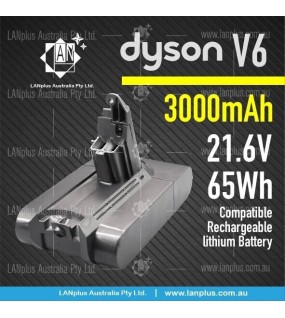 True Capacity 3000mAh 21.6V Dyson V6 Vacuum Battery 4 DC58 DC59 DC61 DC62 AU