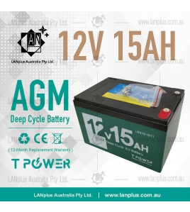New EV 12V 15AH AGM Deep Cycle Battery 4 Electric Scooter eBike