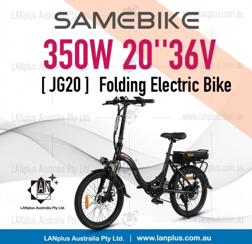Samebike JG20 20" Mountain eBike Foldable 350W Brushless 36V 10Ah Shimano 7 speed 