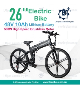 Sambike LO26 II 26&quot; Mountain Folding eBike 500W 48V 10Ah Full Suspension