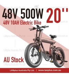 Coswheel FTN T20 500W Electric Bike 4&quot; Fat Tyre eBike Bicycle 48V 10AH &gt; super73