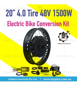 20&quot; 4.0 tire Rear Hub Electric Bike Conversion Kit f 48V 1500W Ebike DIY E-bicycle AU