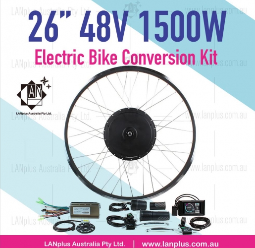 26" Rear Hub Electric Bike Conversion Kit for 48V 1500W Ebike DIY E-bicycle AU stock