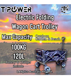 Brand New Electric Wagon Cart Trolley with Battery for Garden Work Camping Beach