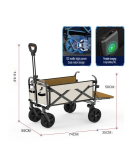 Brand New Electric Wagon Cart Trolley with Battery for Garden Work Camping Beach