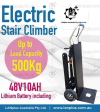 Electric Folding Stair Climbing Climber trolley Hand Truck Cart Dolly 500kg
