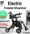 Foldable 3N1 Electric Wheelchair Walker Assisted Dual Motor Ultra Light
