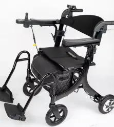 Foldable 3N1 Electric Wheelchair Walker Assisted Dual Motor Ultra Light