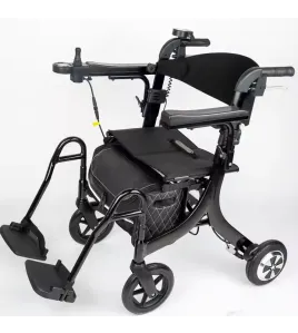 Foldable 3N1 Electric Wheelchair Walker Assisted Dual Motor Ultra Light