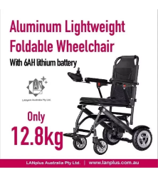 DEMO Ultralight 12.8kg Electric Aluminum Lightweight Foldable Wheelchair AU